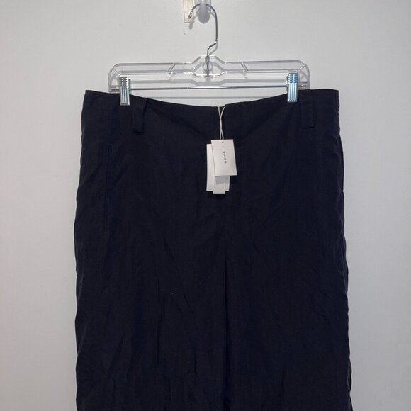 NWT Vince Black Wide Leg Pullover Belt loops Women's Pants Size 14 - Picture 5 of 11